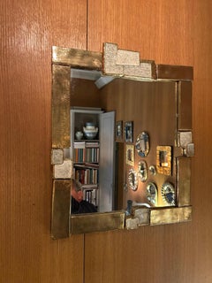 Ceramic mirror by Mithé Espelt, France, 1960's