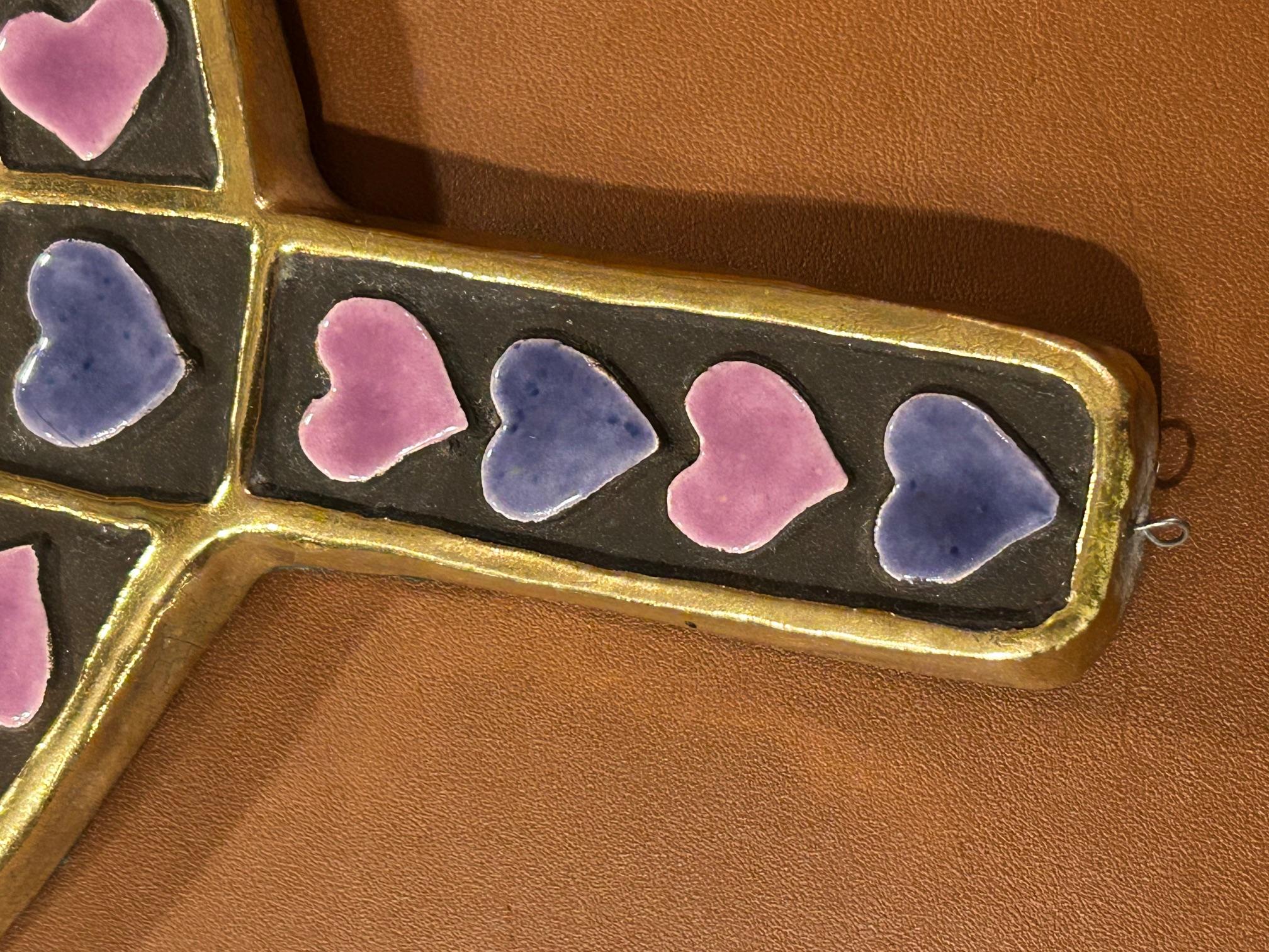 Moderno Specchio in ceramica di Mithé Espelt, Francia, anni '60 in vendita