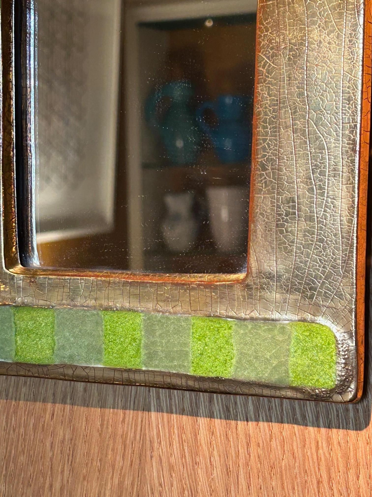 Specchio in ceramica di Mithé Espelt, Francia, anni '60 In condizioni buone in vendita a Paris, FR