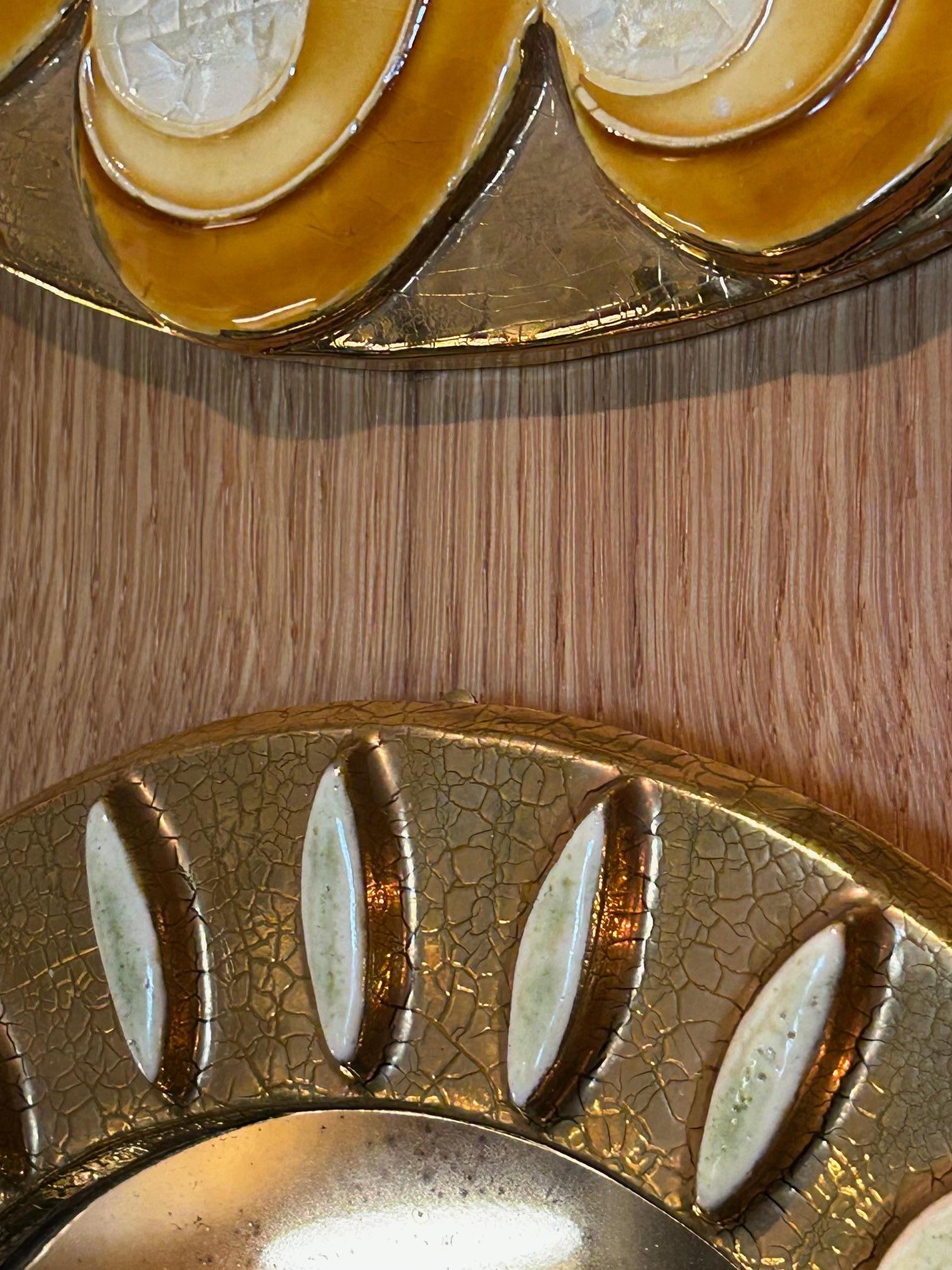 Late 20th Century Ceramic mirror by Mithé Espelt, France, 1960's For Sale