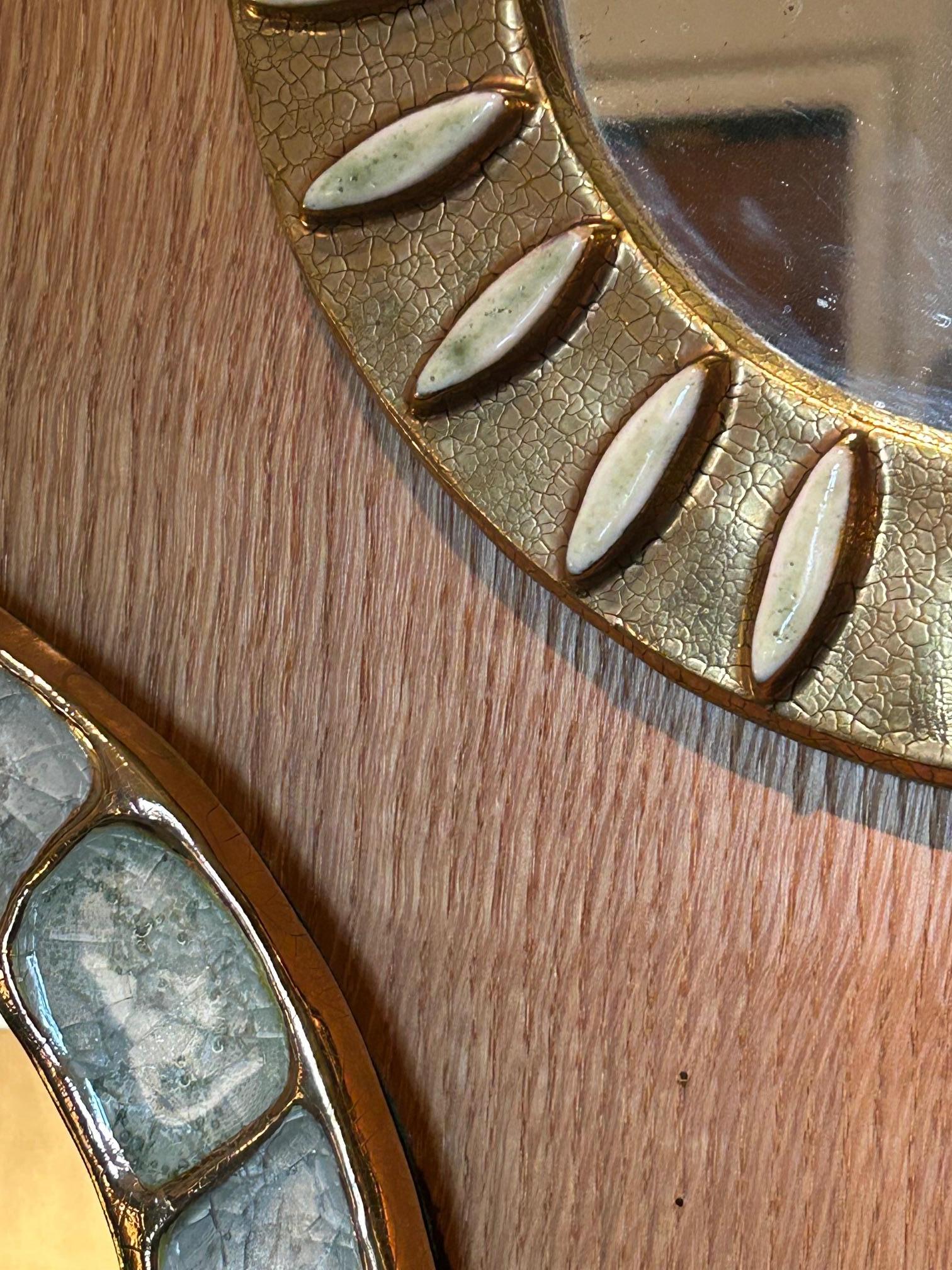 Ceramic mirror by Mithé Espelt, France, 1960's For Sale 1