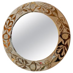 Ceramic mirror by Mithé Espelt, France, 1960's