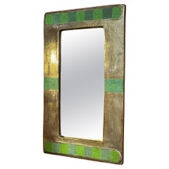 Ceramic mirror by Mithé Espelt, France, 1960's