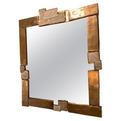 Ceramic mirror by Mithé Espelt, France, 1960's