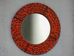 Large Ceramic Mirror by Oswald Tieberghien