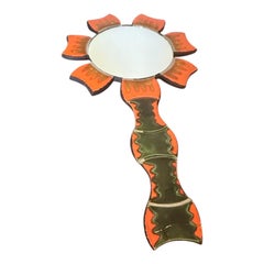 Ceramic mirror circa 1970