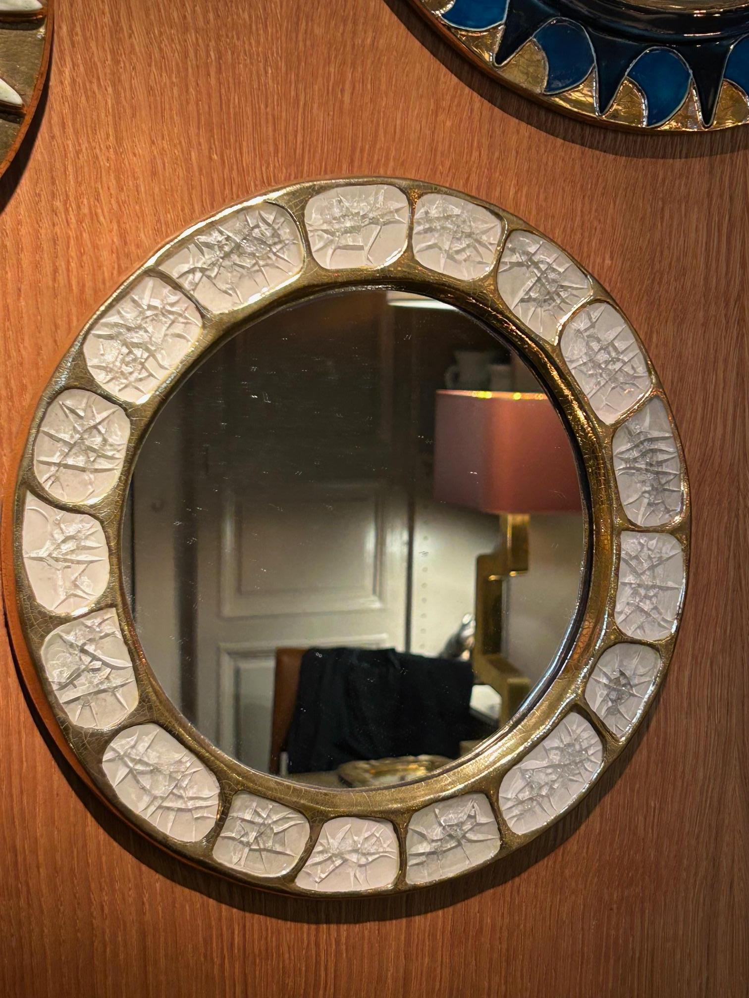 Miroir en céramique 