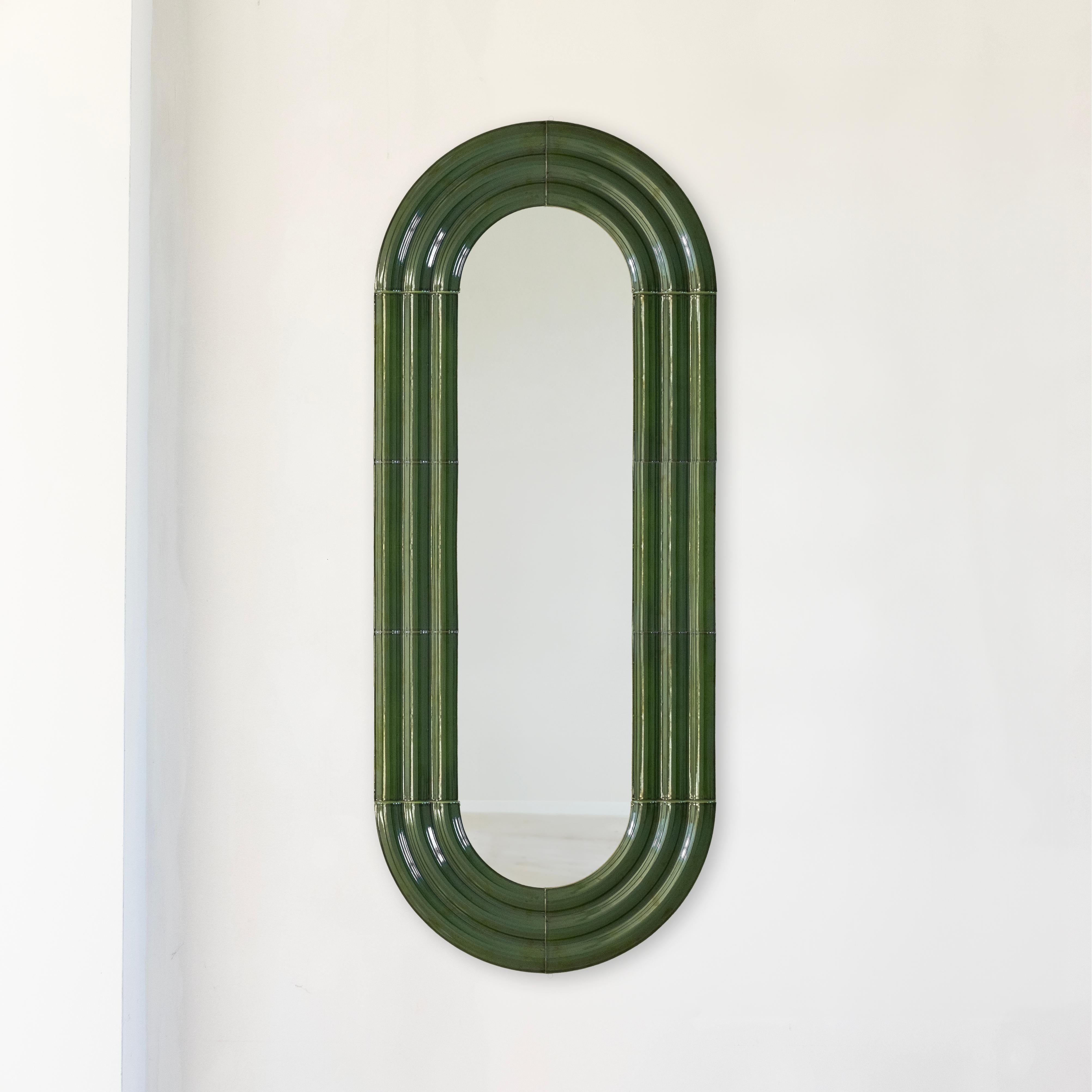 Espejo de cerámica ELO 60x150 PISTACHIO by Pani Jurek Cerámico en venta
