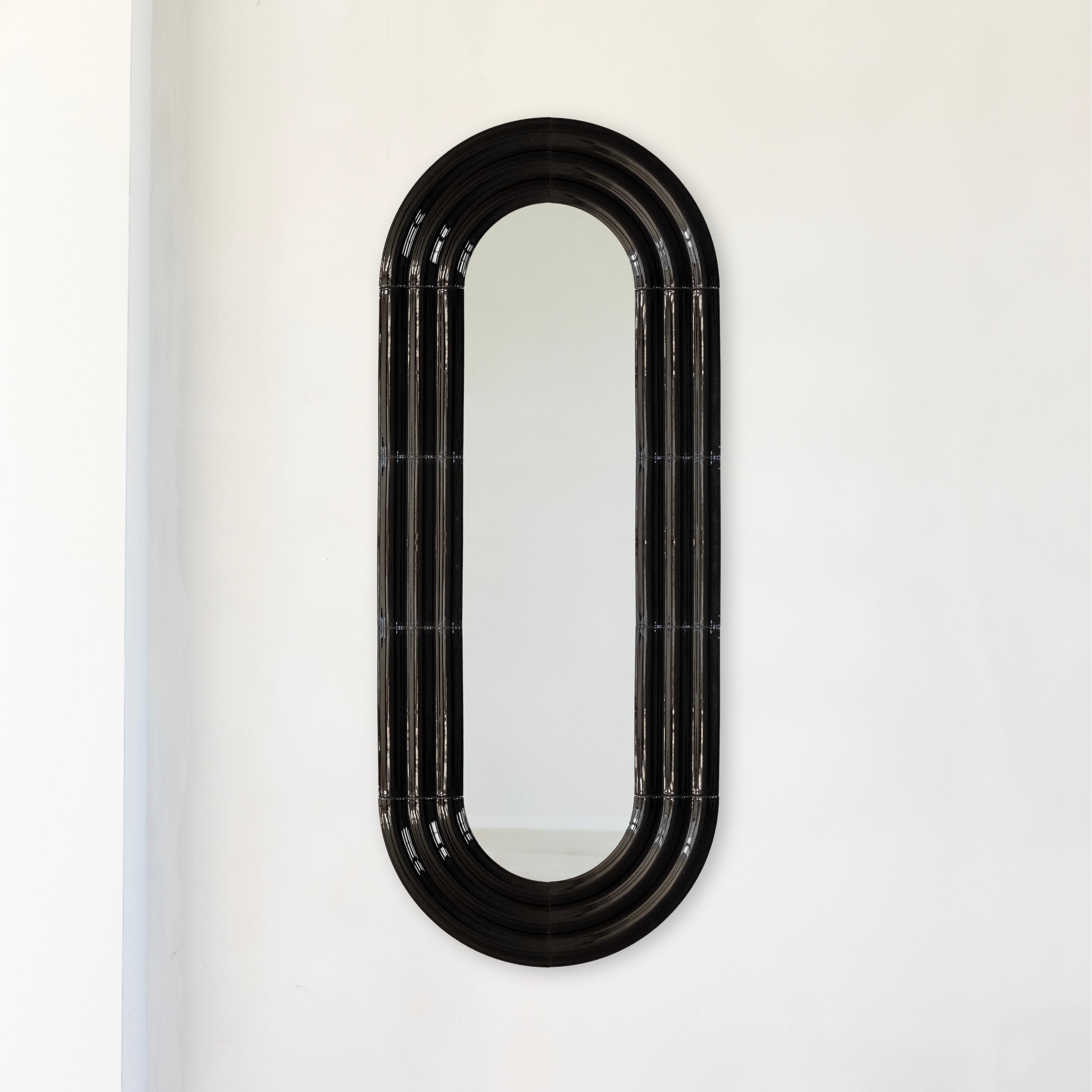 Ceramic Mirror ELO 60x150 RED by Pani Jurek For Sale 4