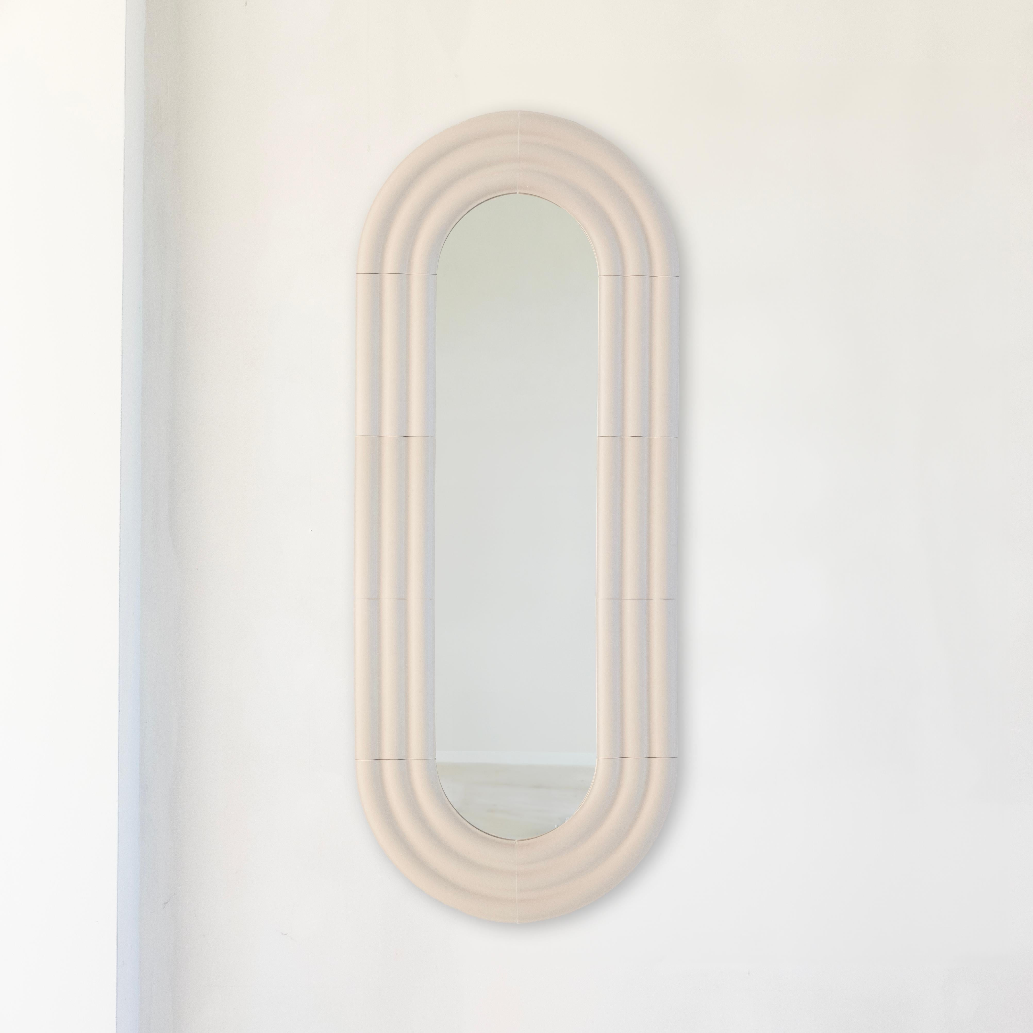 Ceramic Mirror ELO 60x150 RED by Pani Jurek For Sale 6