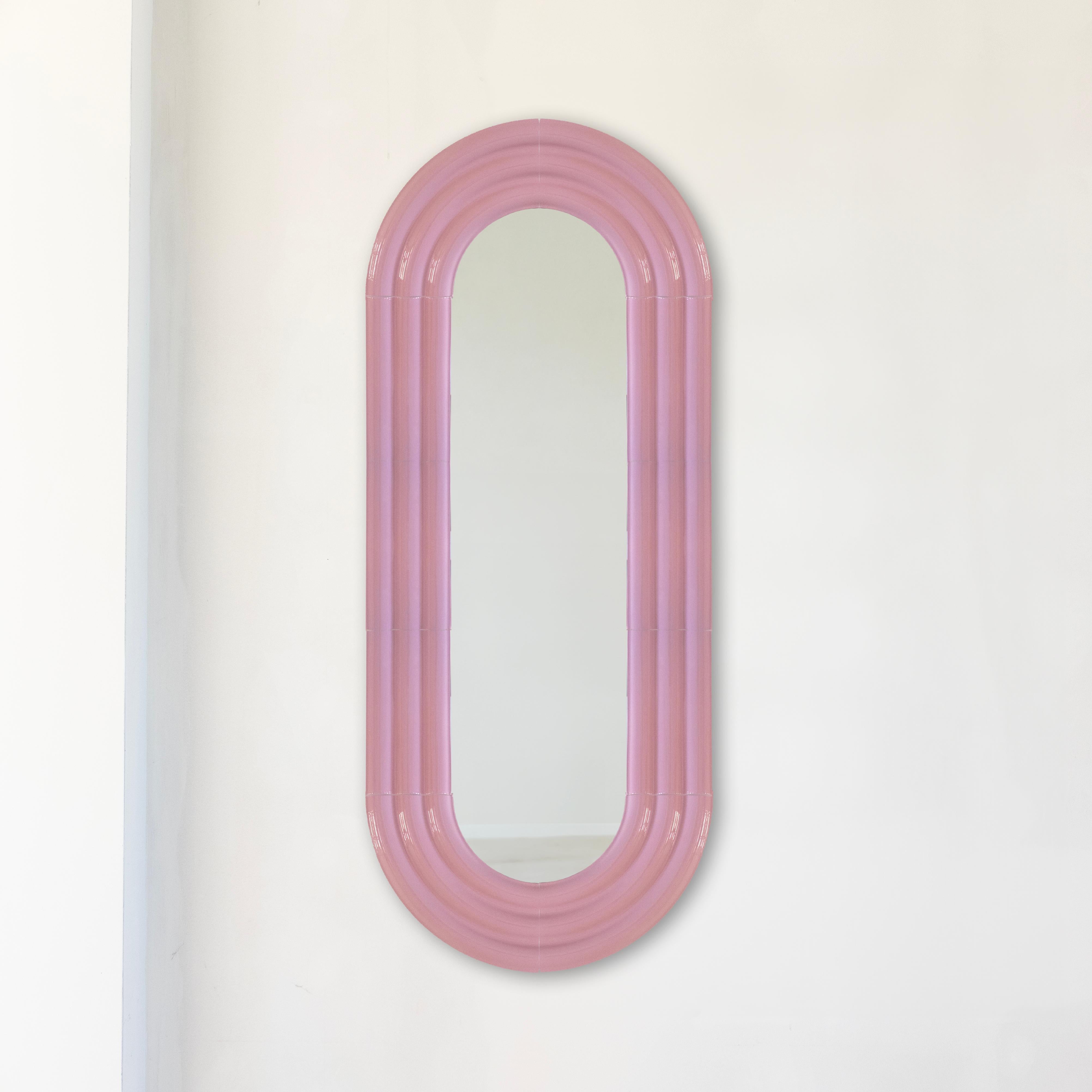 Ceramic Mirror ELO 60x150 RED by Pani Jurek In New Condition For Sale In Grojec, PL