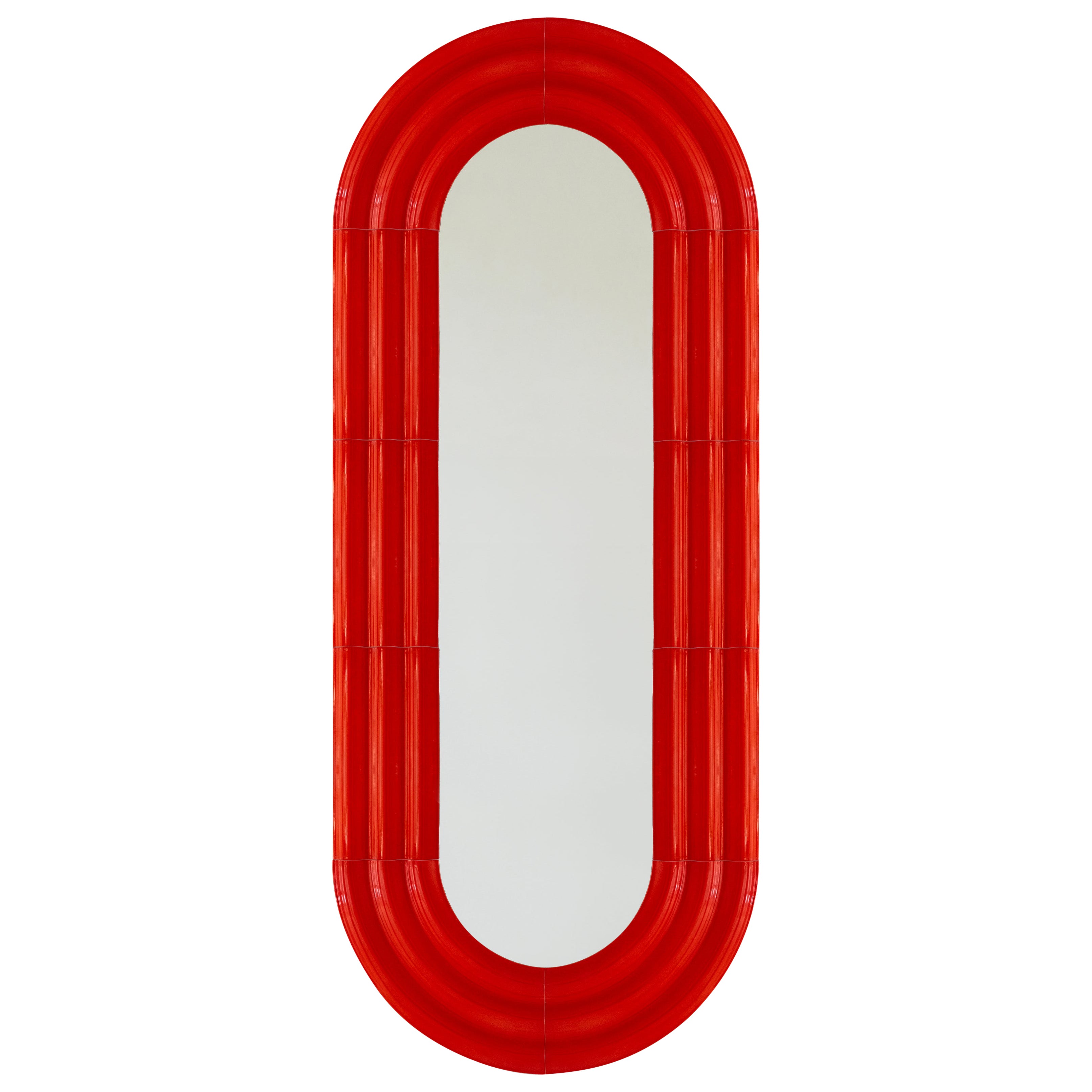 Miroir en céramique ELO 60x150 ROUGE par Pani Jurek en vente