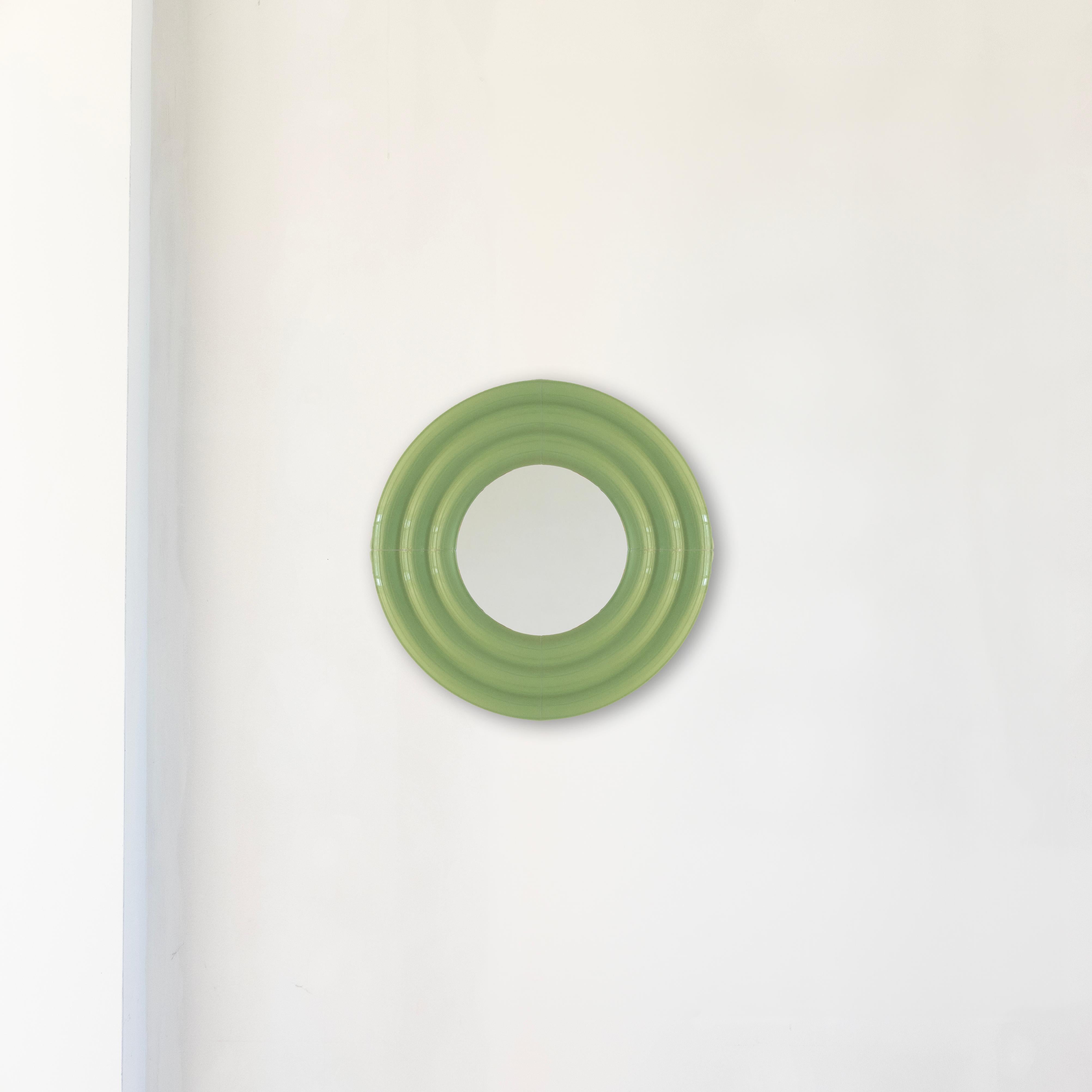 Miroir en céramique ELO 60x60 PINK par Pani Jurek en vente 2