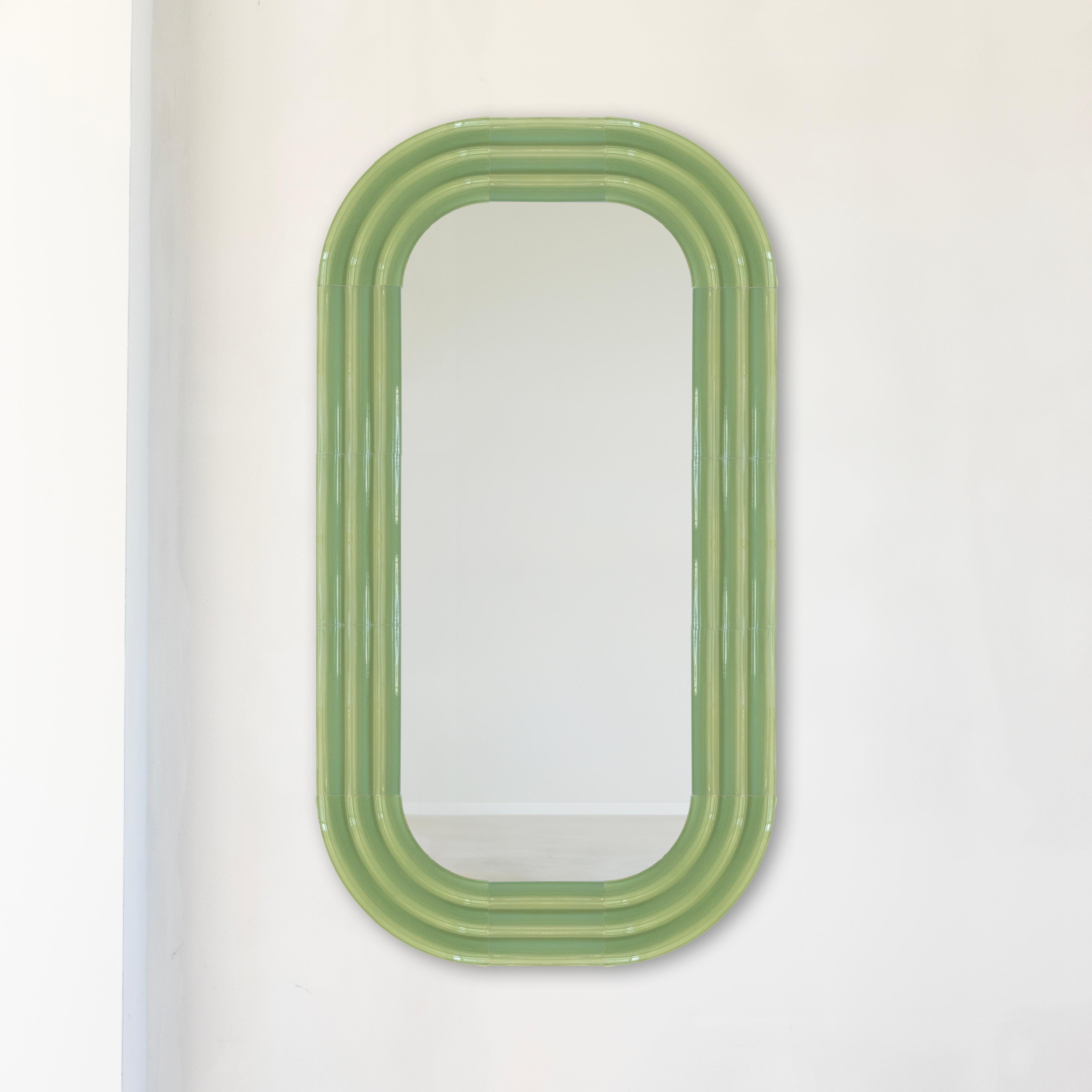 Specchio in ceramica ELO 80x150 MARRONE di Pani Jurek in vendita 3