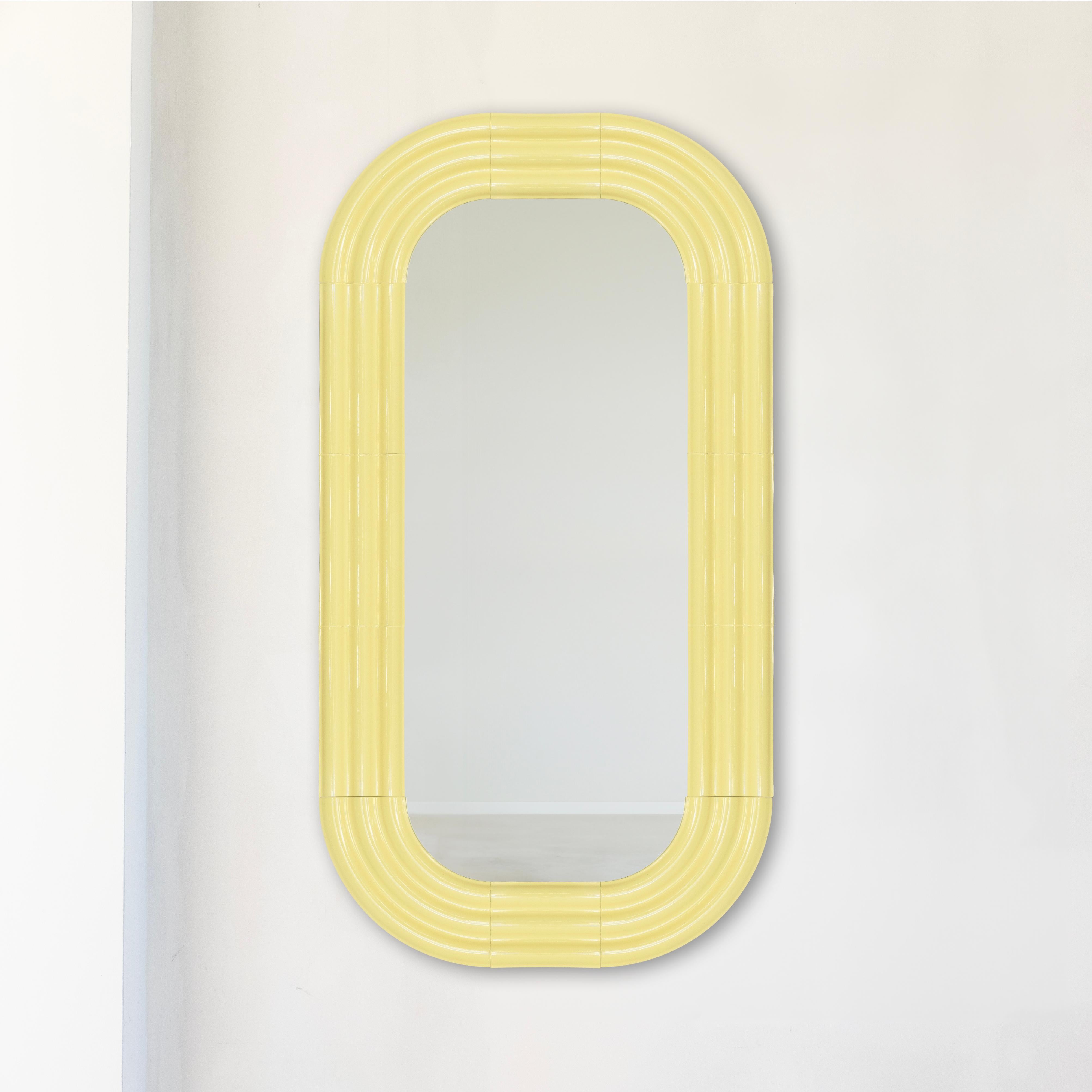 Specchio in ceramica ELO 80x150 MARRONE di Pani Jurek in vendita 6