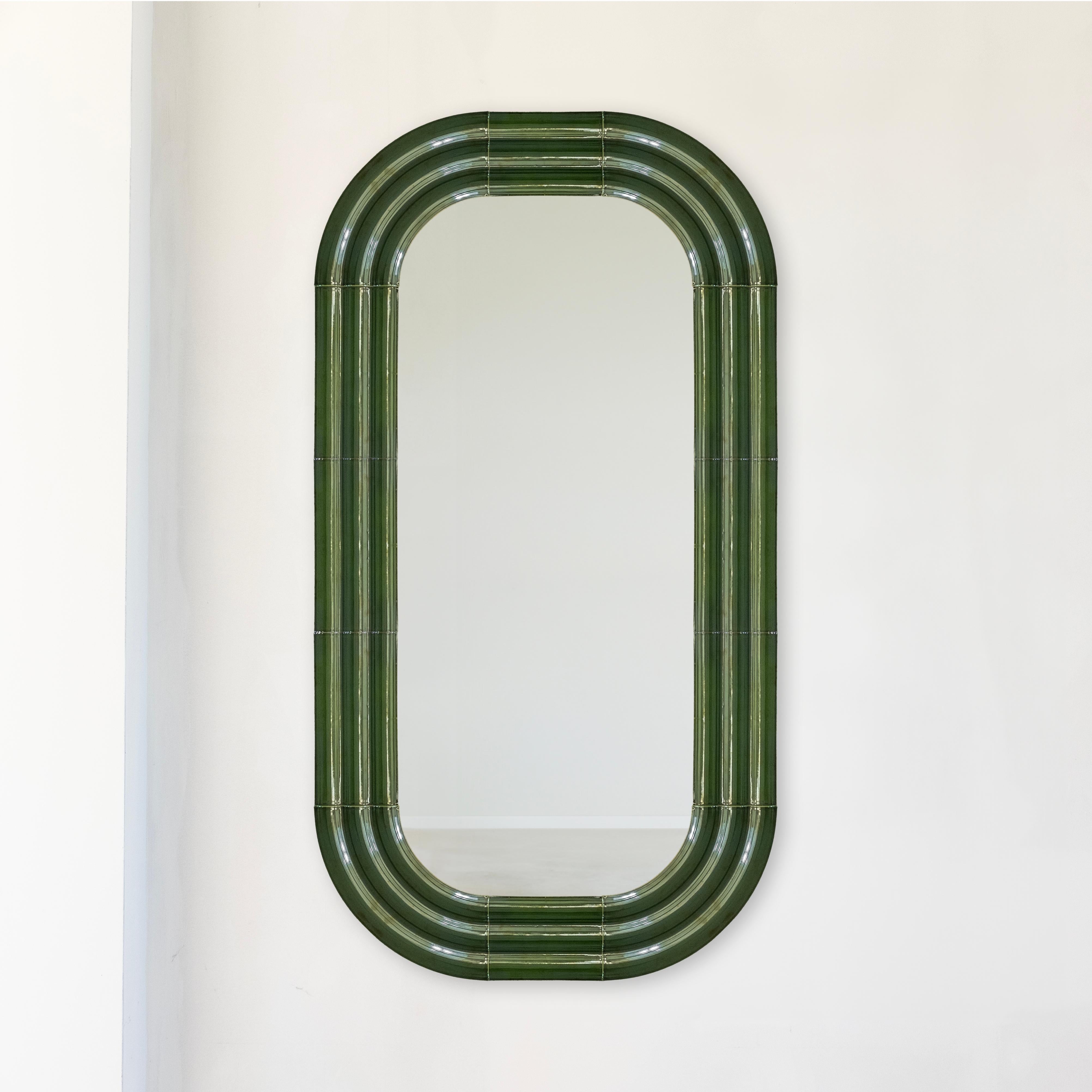 Ceramica Specchio in ceramica ELO 80x150 MARRONE di Pani Jurek in vendita