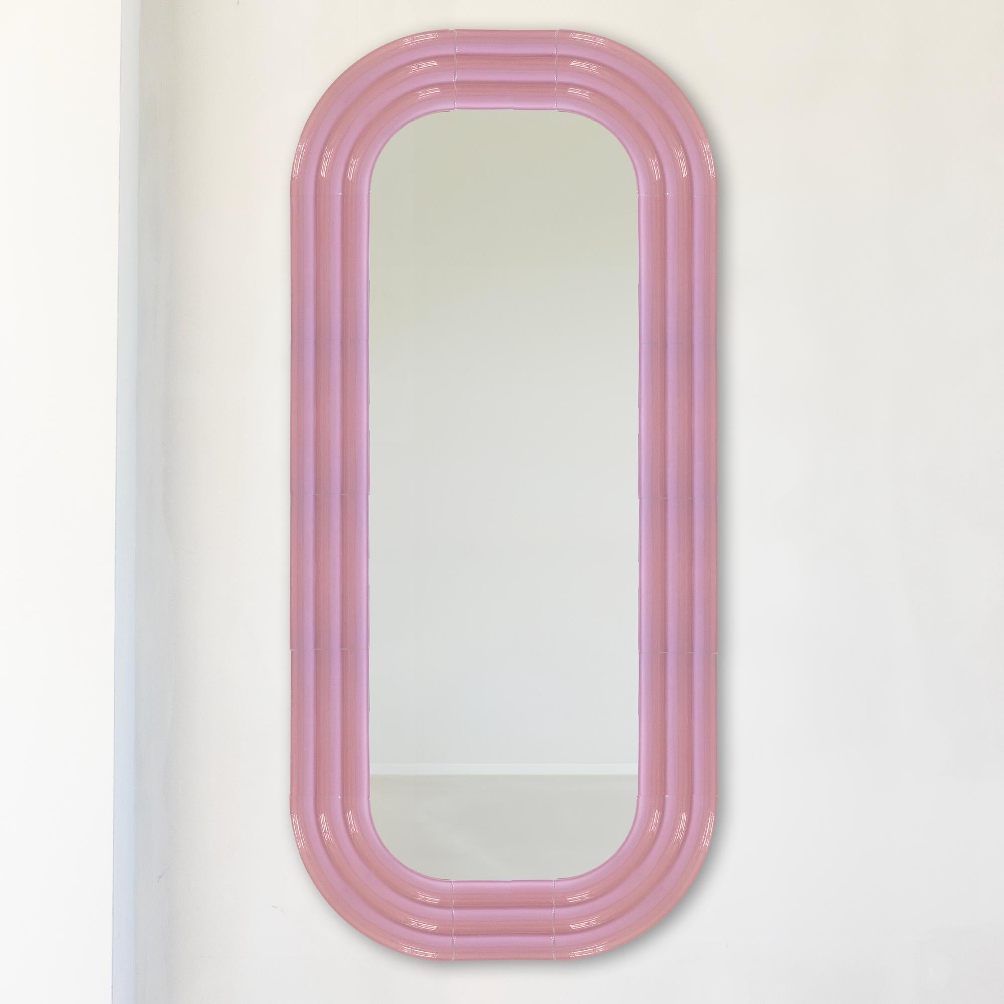 Miroir en céramique ELO 80x180 ROUGE par Pani Jurek en vente 2