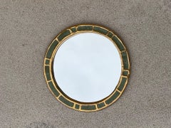 Ceramic mirror " Engrenages" by Mithé Espelt, circa 1958.