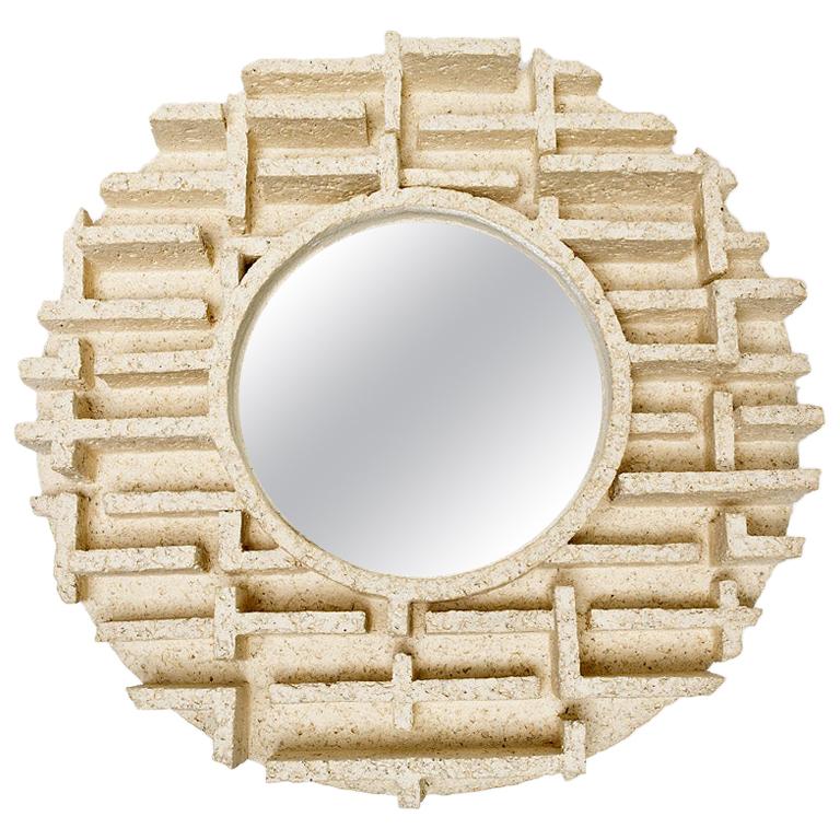 Ceramic Mirror Entitled "Oculus" by Denis Castaing, 2019 For Sale