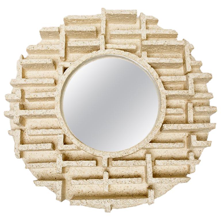 Ceramic Mirror Entitled "Oculus" by Denis Castaing, 2019 For Sale