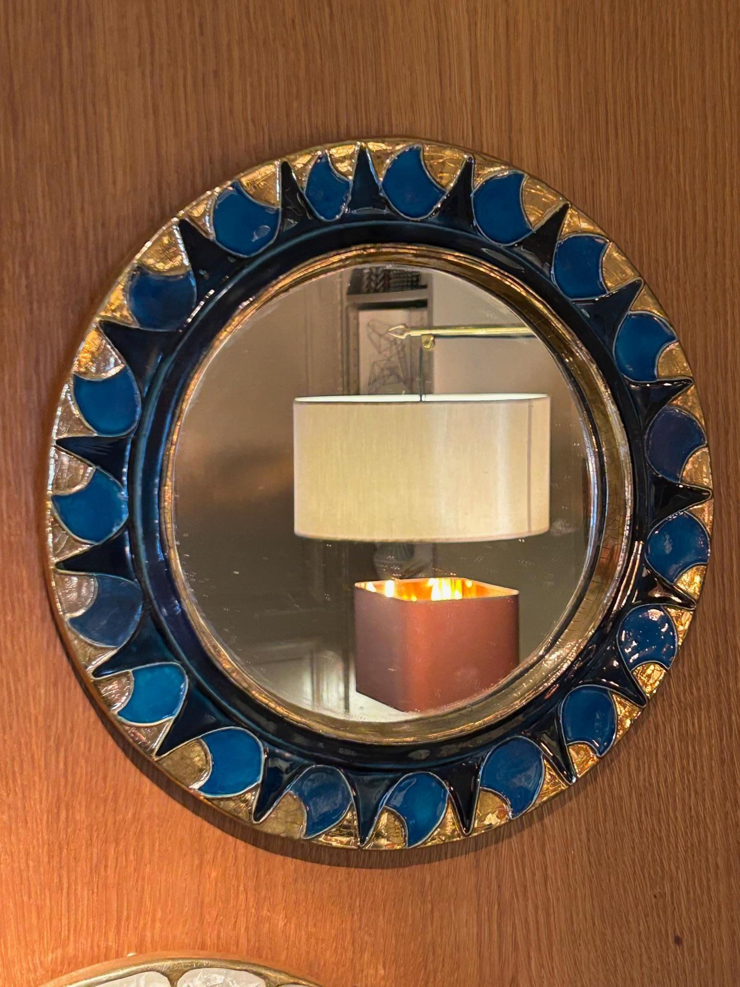 Français Miroir en céramique 