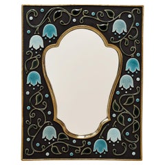 Ceramic Mirror - Fleuri Aquamarine Ceramic Mirror - Fleuri Aquamarine