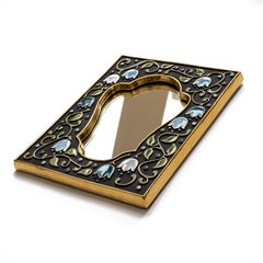 Keramik-Spiegel - Fleuri Kornblume