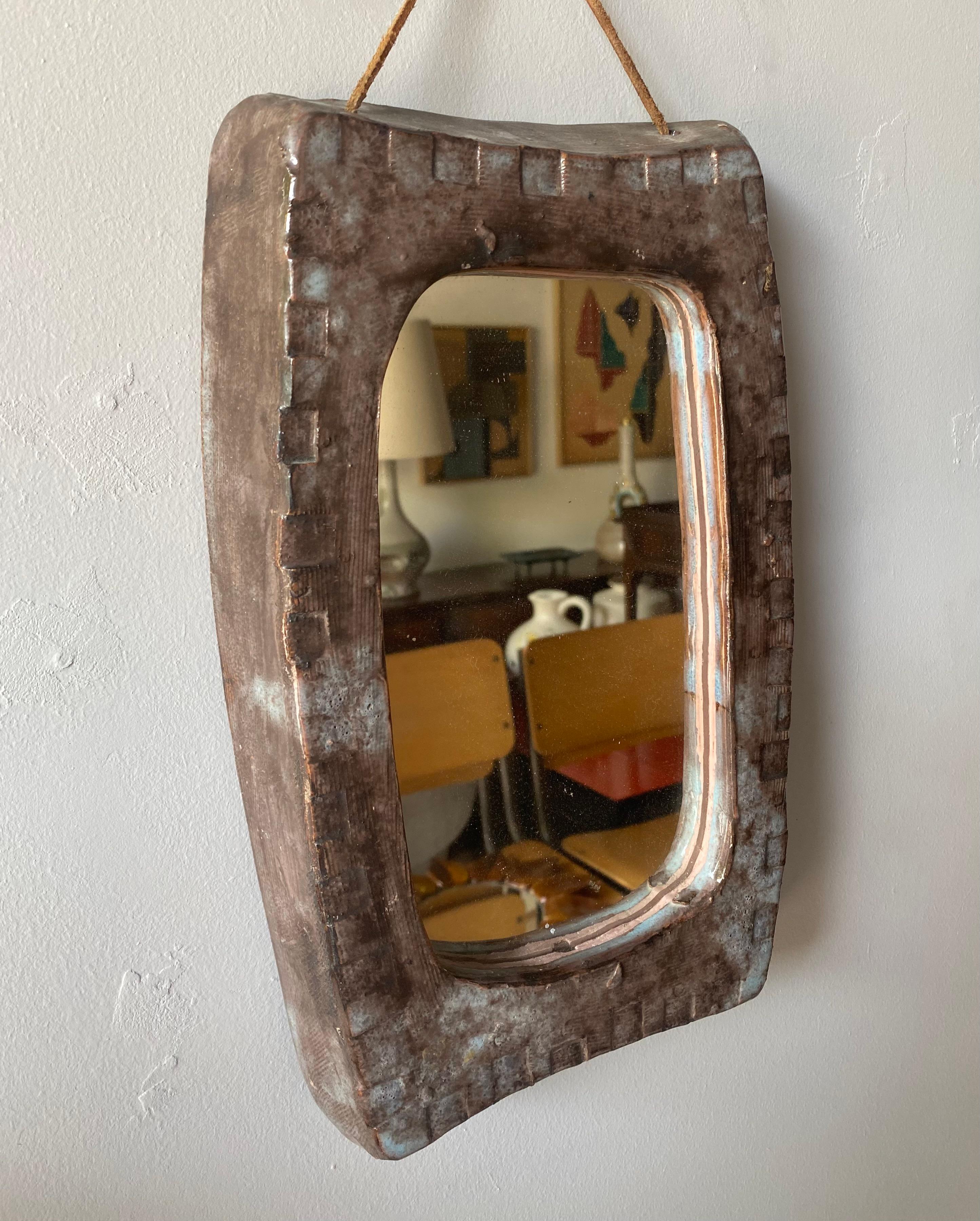 Ceramic Mirror, France, 1960s
In the taste of Juliette Derel