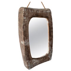 Miroir en céramique, France, années 1960