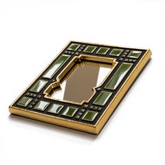 Specchio in ceramica - Lécaro Muschio