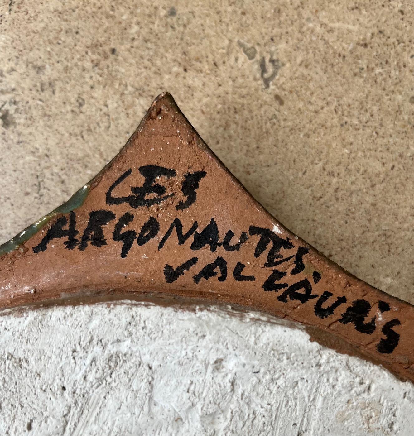 Miroir en céramique Les Argonautes, Vallauris, 1960. en vente 4