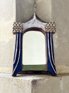 Specchio in ceramica "Les Argonautes", Vallauris, 1960.