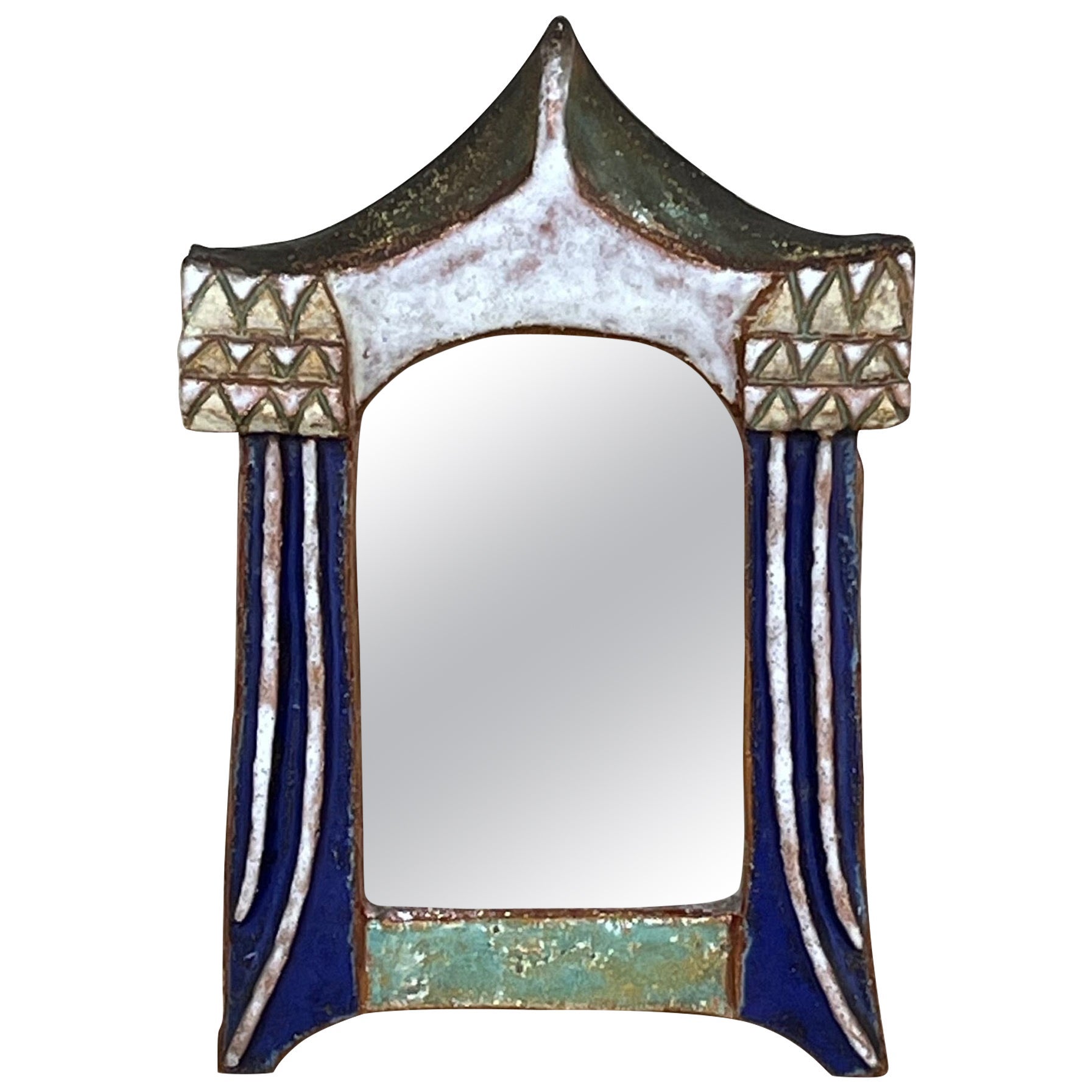 Miroir en céramique Les Argonautes, Vallauris, 1960.
