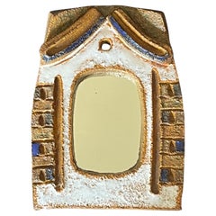 Ceramic mirror Les Argonautes, Vallauris. 1960's