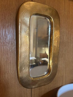 Miroir en céramique "OBLONG" de Mithé Espelt, France, années 1960