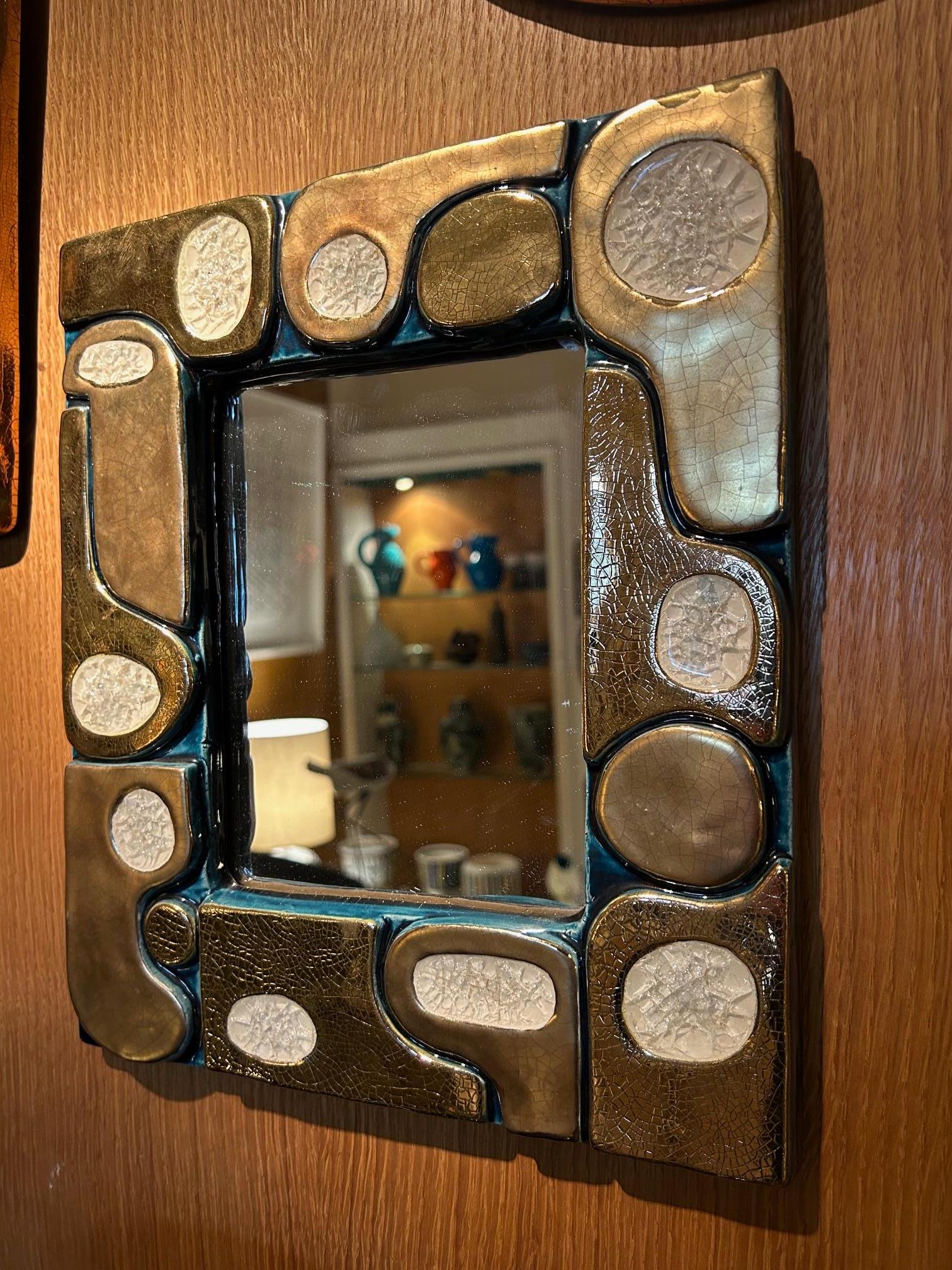 Français Miroir en céramique 