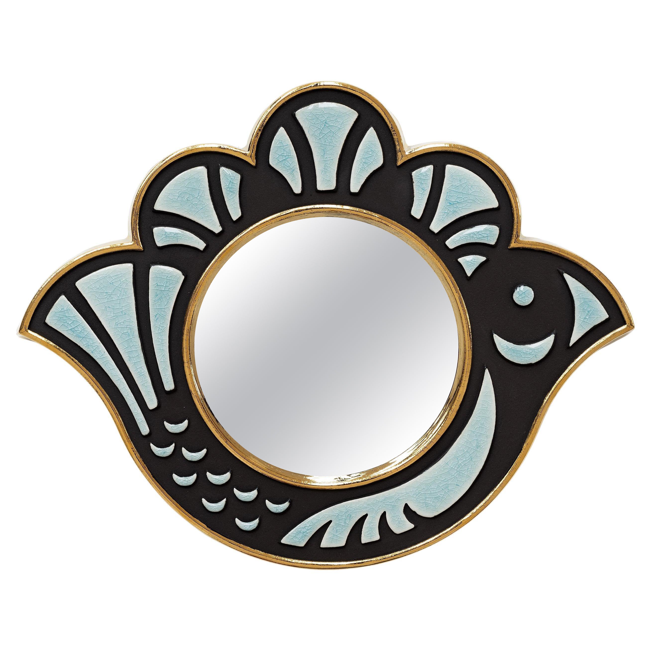 Miroir en céramique - Poulette Morning Sky