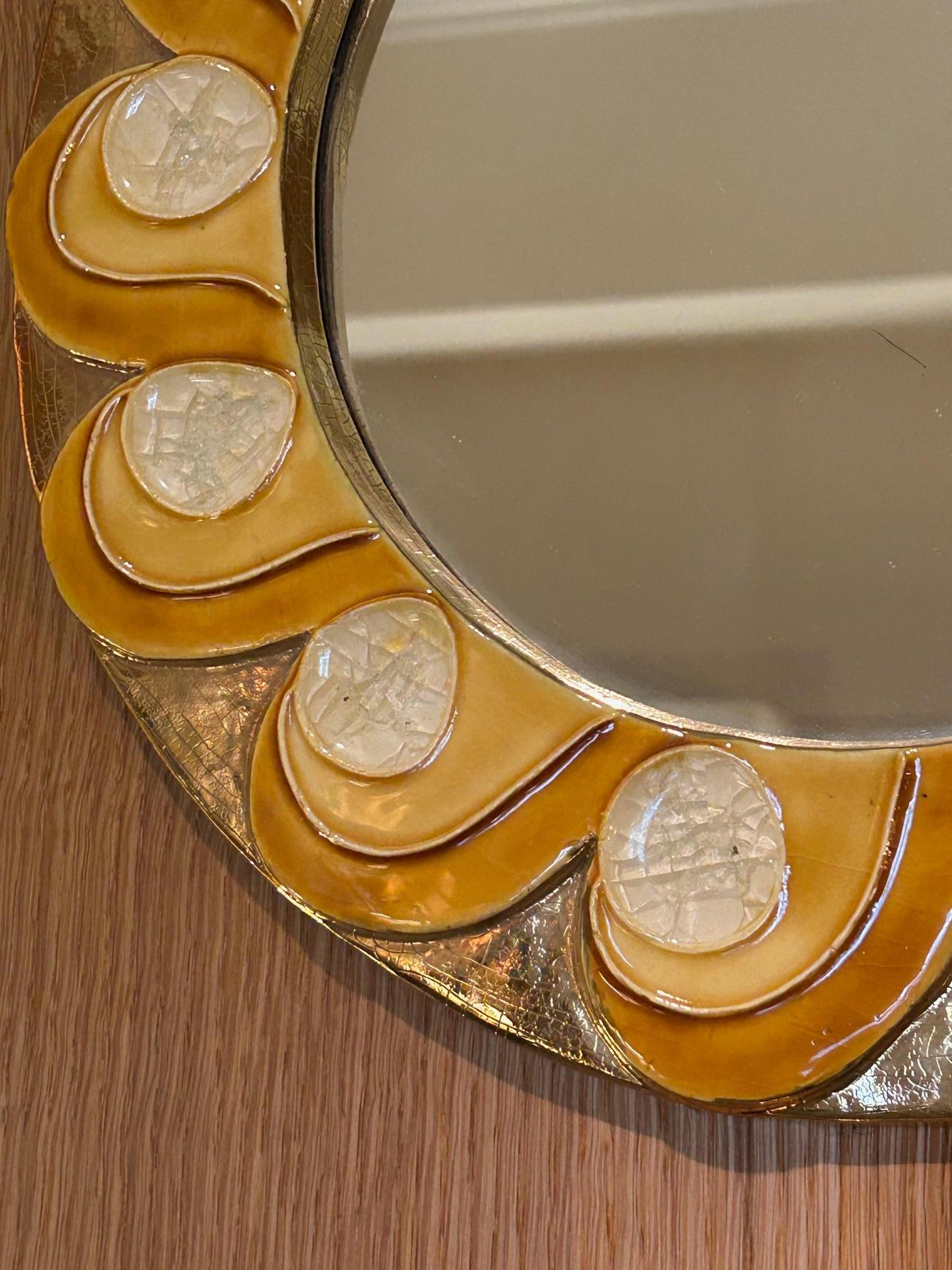 Miroir en céramique 