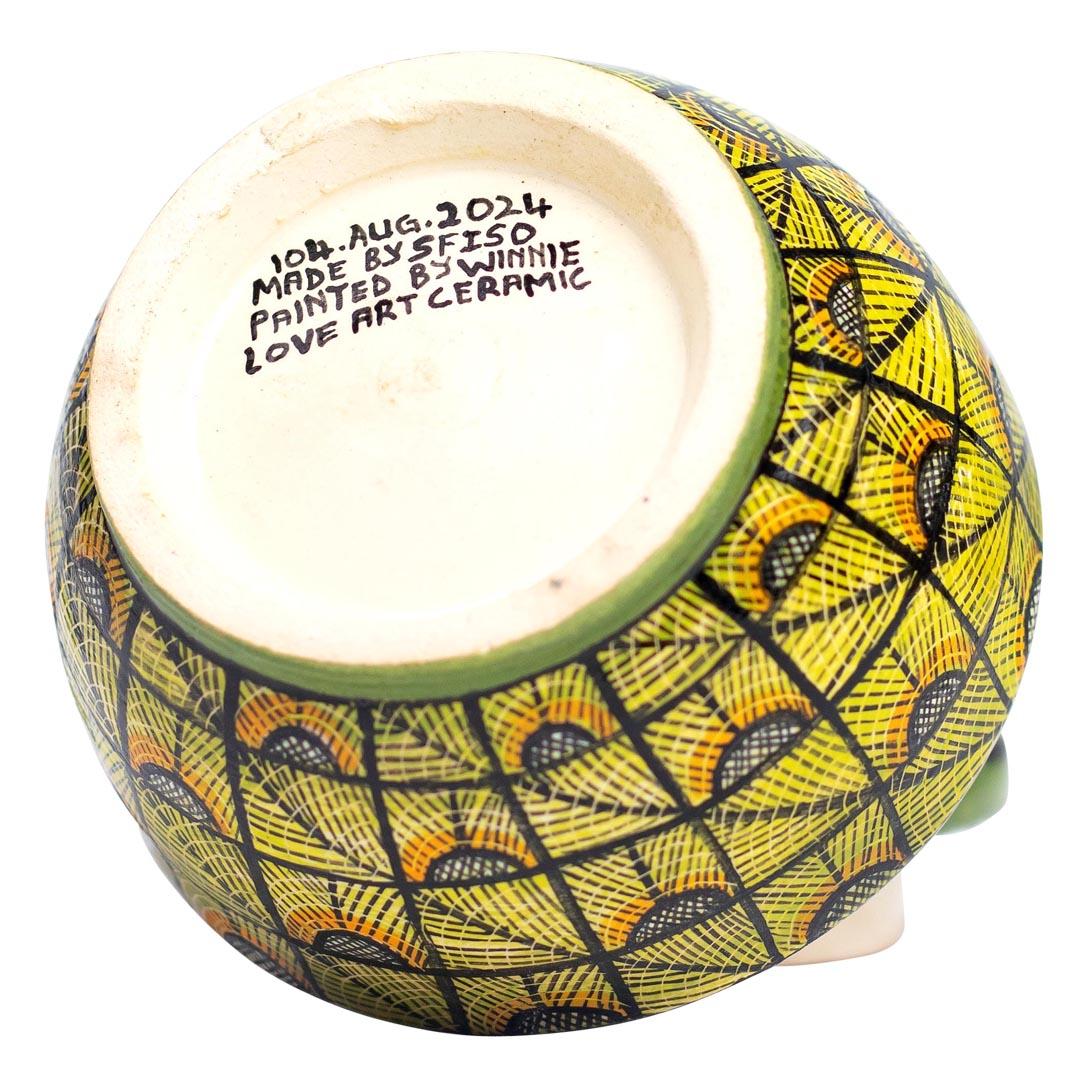 South African Ceramic Monkey Jewelry Box  , hand made in South Africa