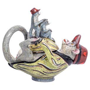 Ceramic Monkey jewelry box, hand made in South Africa For Sale at 1stDibs