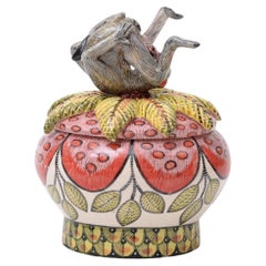 Ceramic Monkey Jewelry Box , hand made in South Africa