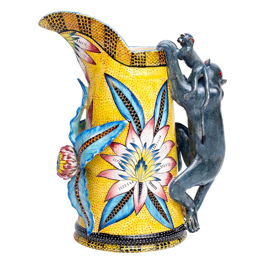 South African Ceramic Monkey Jug , hand made in South Africa