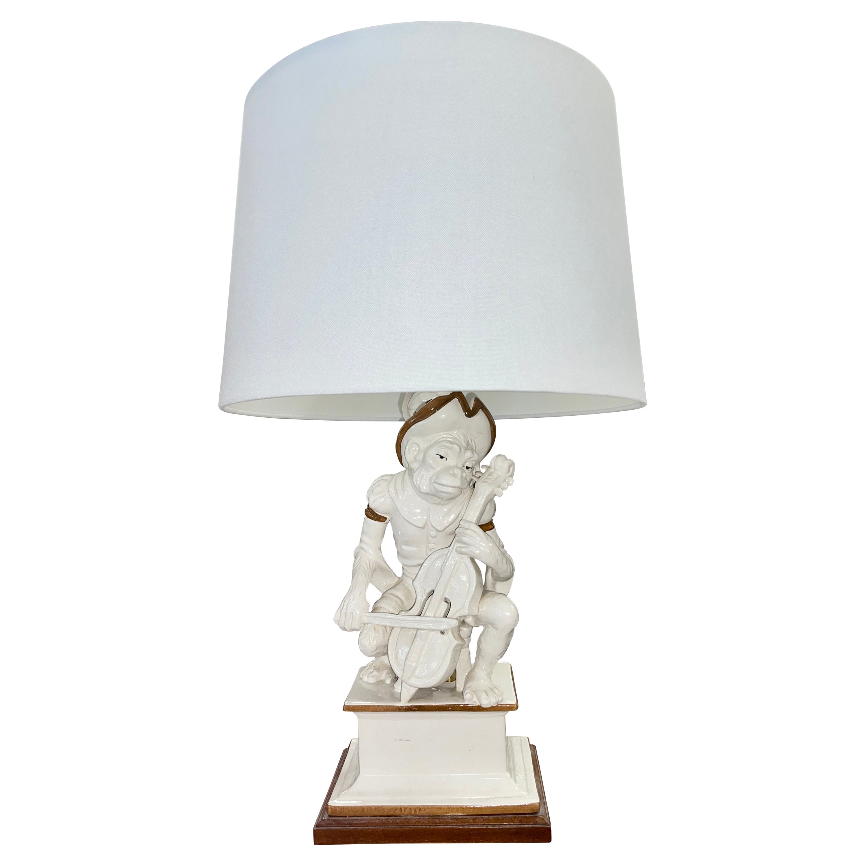 Ceramic Monkey Lamp