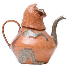 Ceramic Monkey Teapot , Hand  made in South Africa