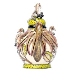 Ceramic Monkey Teapot , hand made in South Africa