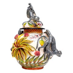 Ceramic Monkey Tureen, hand made in South Africa