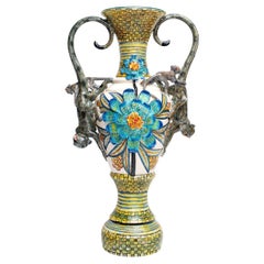 Ceramic Monkey  Vase , hand made in South Africa