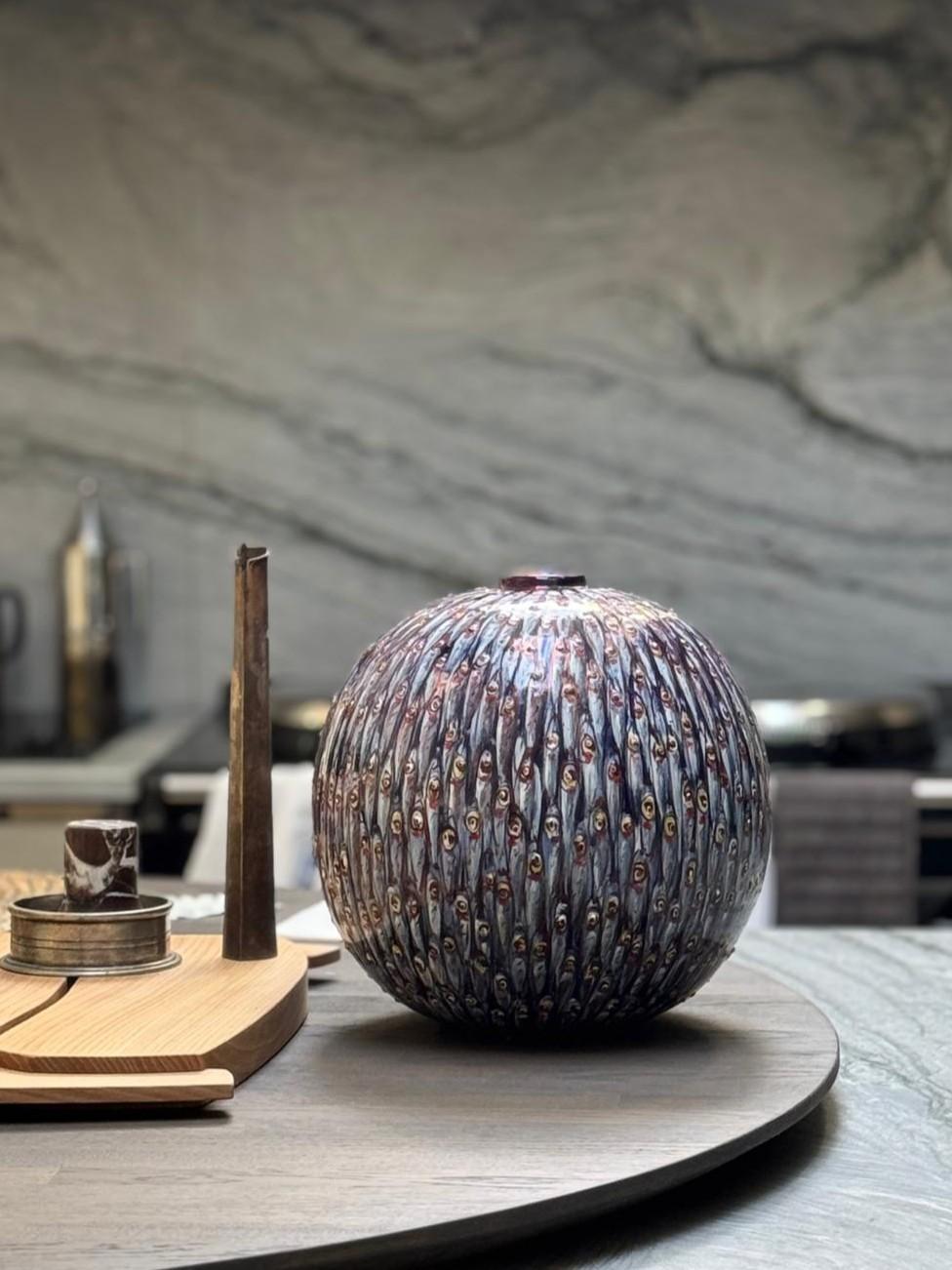Céramique Jarre en céramique de Bottega Vignoli  Majolique peinte à la main Italie Contemporary en vente