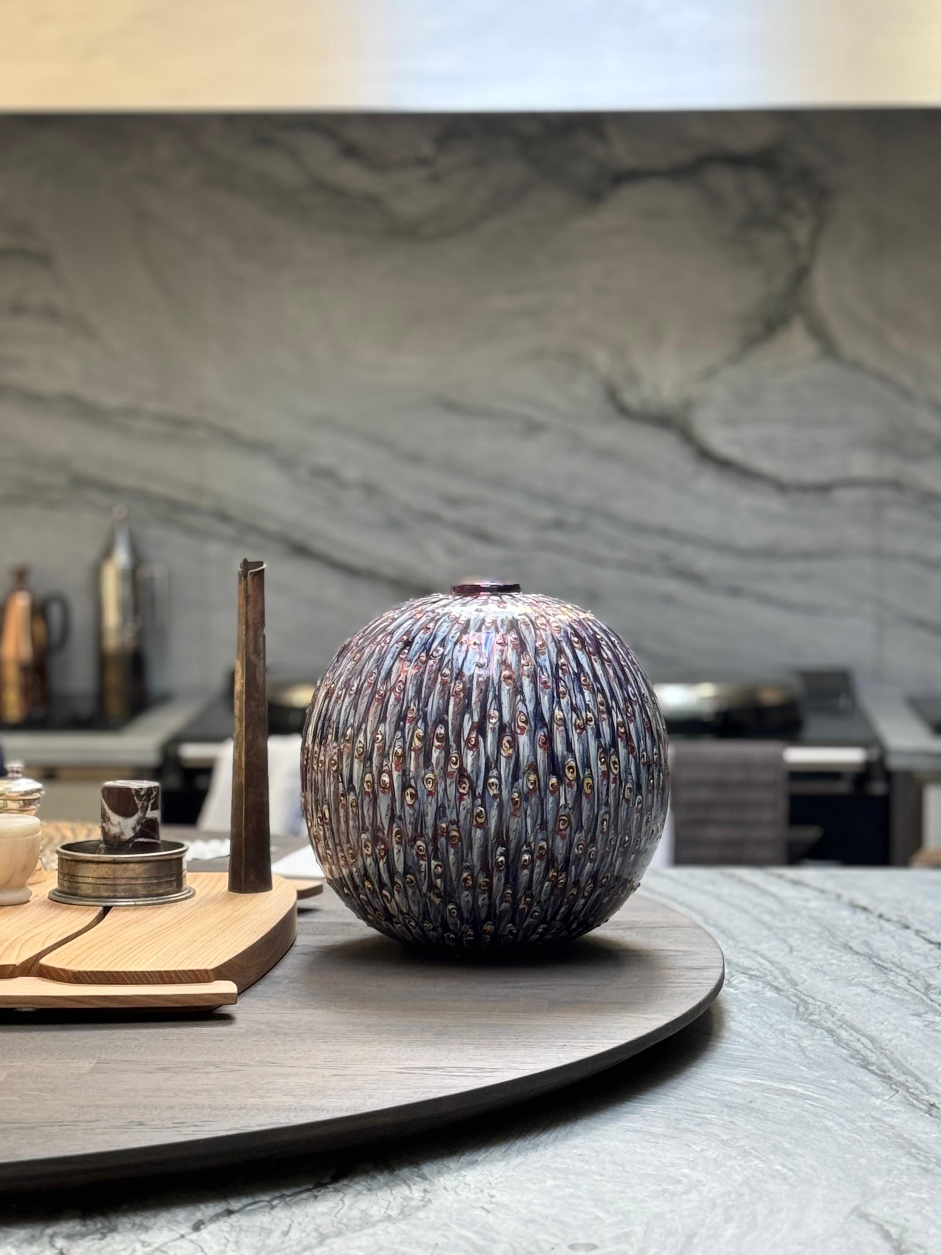 Pot en céramique en forme de lune peint à la main Majolica Italie Contemporain 21e siècle Neuf - En vente à London, GB