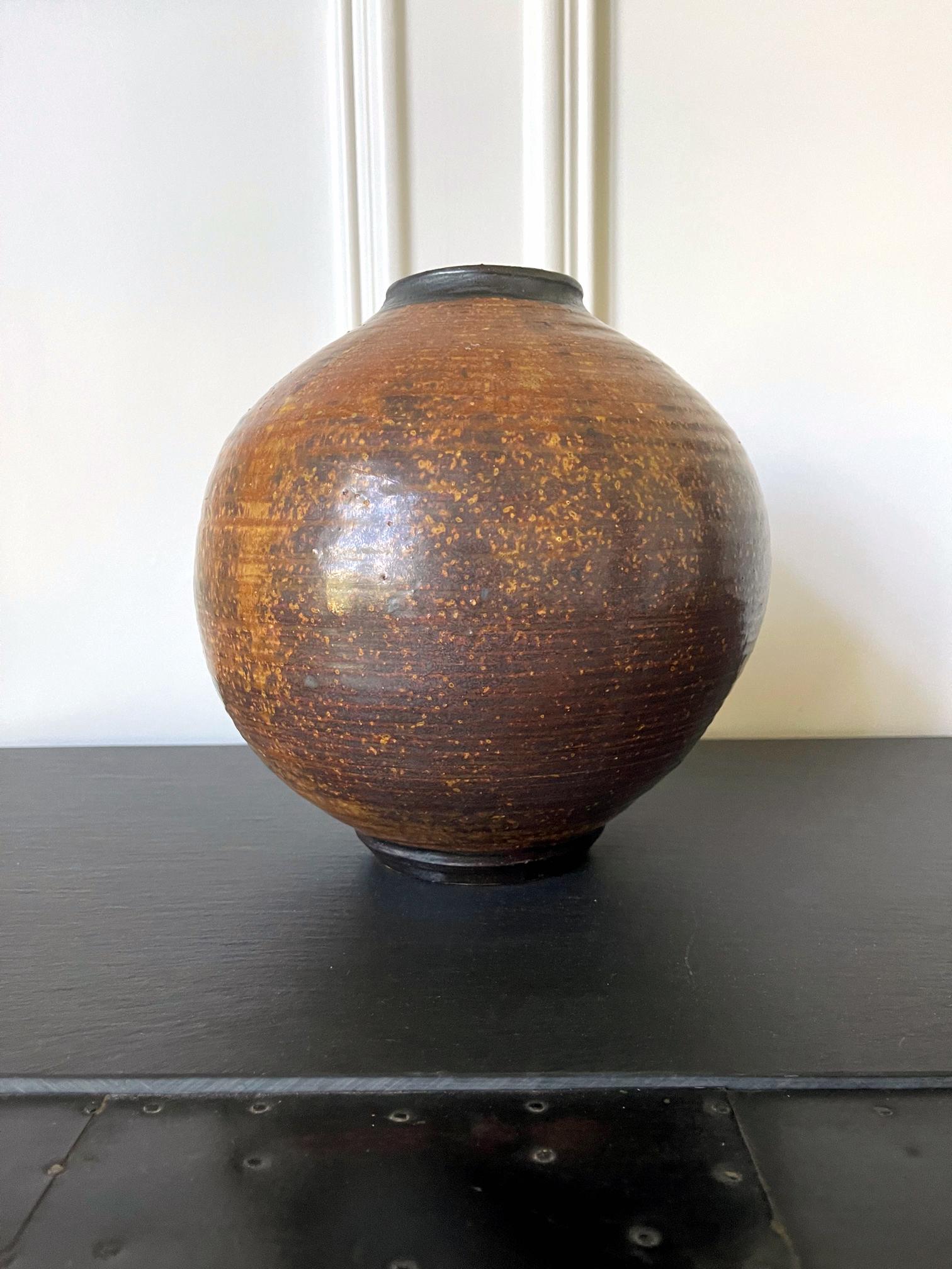 A ceramic vase in the form of a 